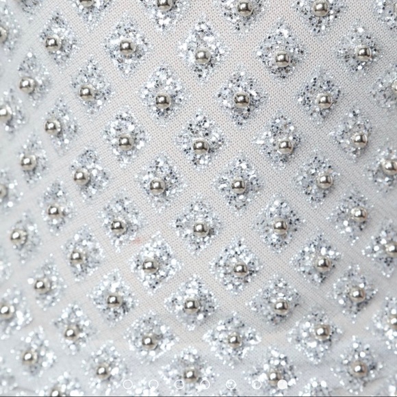 Silver sparkly glitter mini dress - Picture 4 of 4